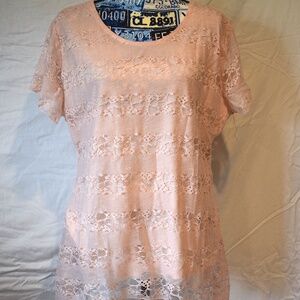 Women's Two-Layer Lace Business Casual Shirt